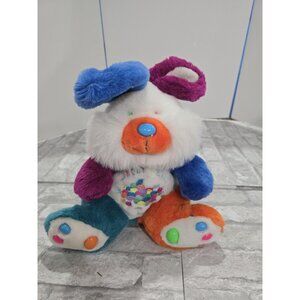 Vintage 1990s 16” Jelly Bean Colorful Bunny Rabbit Stuffed Plush Toy | Easter Ba